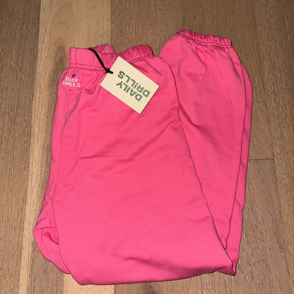 Daily Drills Kids Bright Pink Joggers